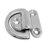 Heavy Duty 316 Stainless Steel Folding Pad Eye Deck Lashing Ring Staple Cleat Anchor Point for Trailer Boat RV Yacht Rope