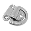 Heavy Duty 316 Stainless Steel Folding Pad Eye Deck Lashing Ring Staple Cleat Anchor Point for Trailer Boat RV Yacht Rope