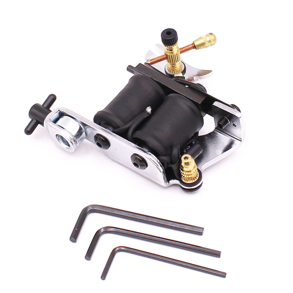 Alloy Frame 10 Wrap Coils Tattoo Body Art Machine Tool for Liner Equipment and Shader Supply