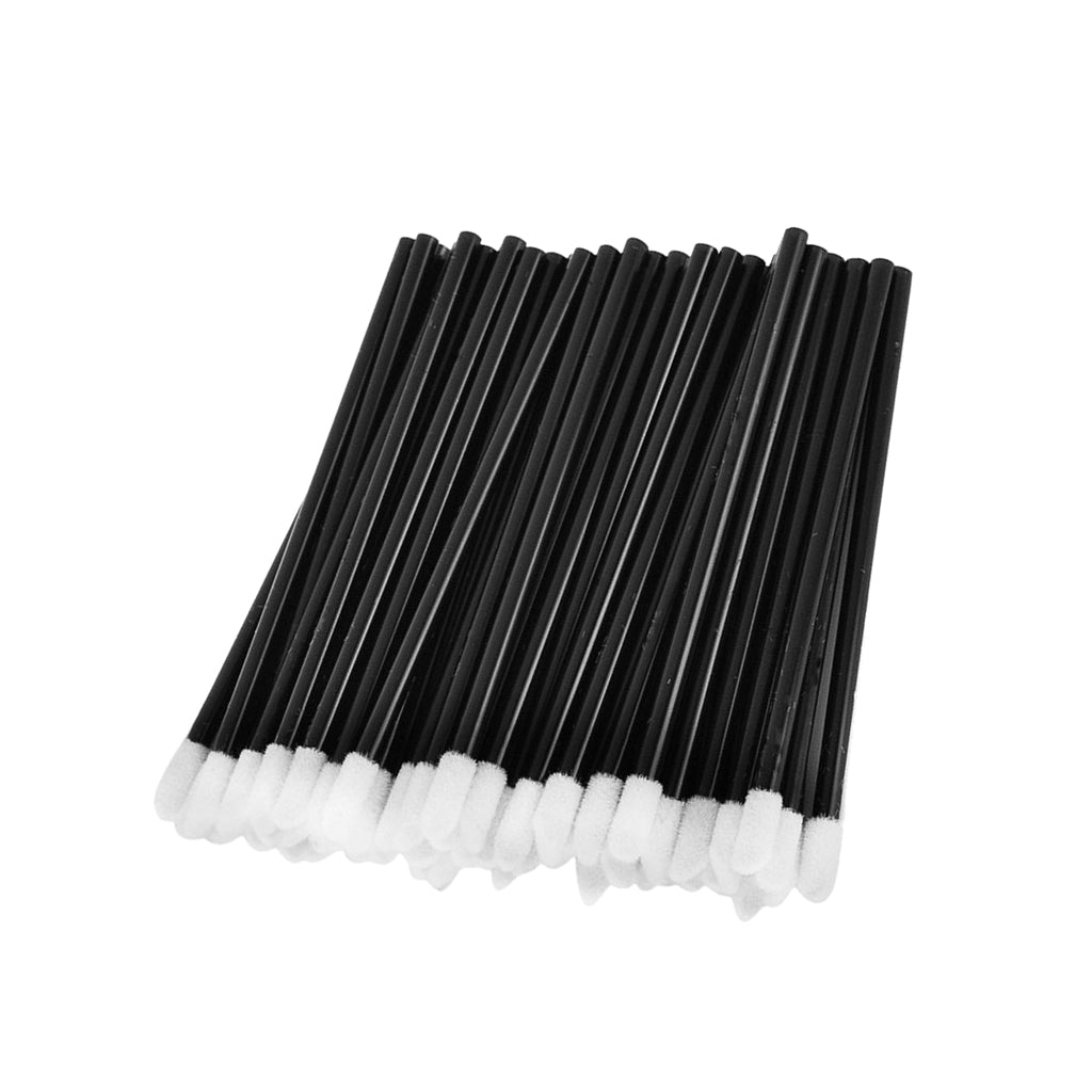 Bulk Lot 200pcs Soft Disposable Cosmetic Lip Gloss Brushes Beauty Lipstick Lipgloss Wands Makeup Applicator Tool Black