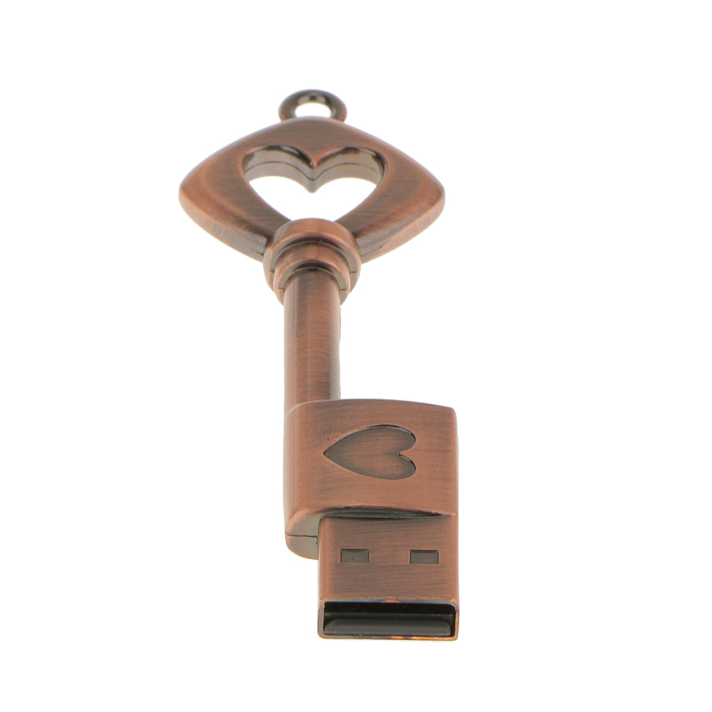 32G 32GB LOVE Heart Key USB Flash Memory Stick Pen Drive Storage U Disk Gift