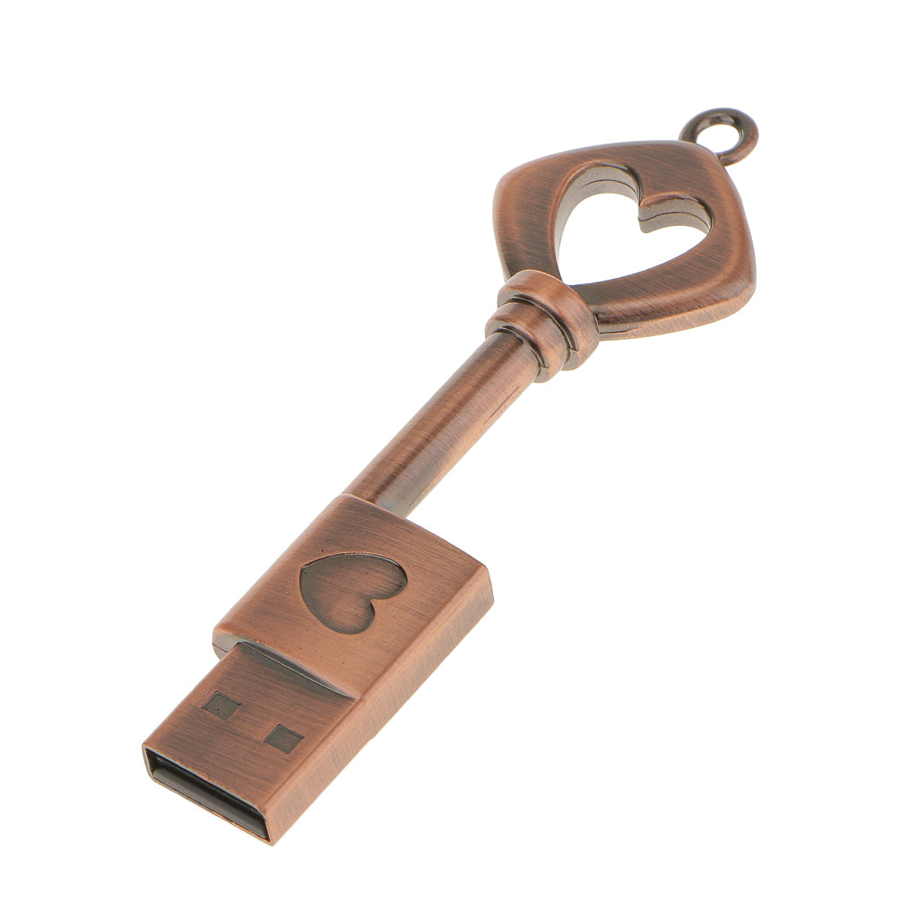 32G 32GB LOVE Heart Key USB Flash Memory Stick Pen Drive Storage U Disk Gift