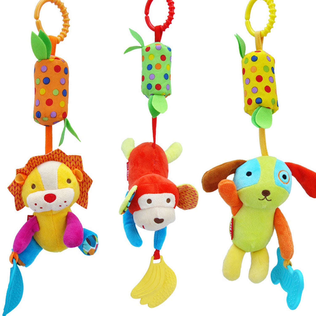 Baby Hanging Toys Puppet Handbells Baby Car Crib Stroller Toys Monkey