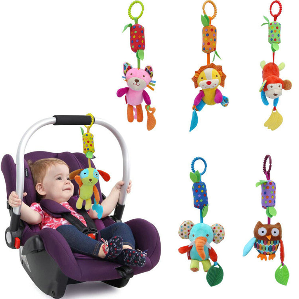 Baby Hanging Toys Puppet Handbells Baby Car Crib Stroller Toys Monkey