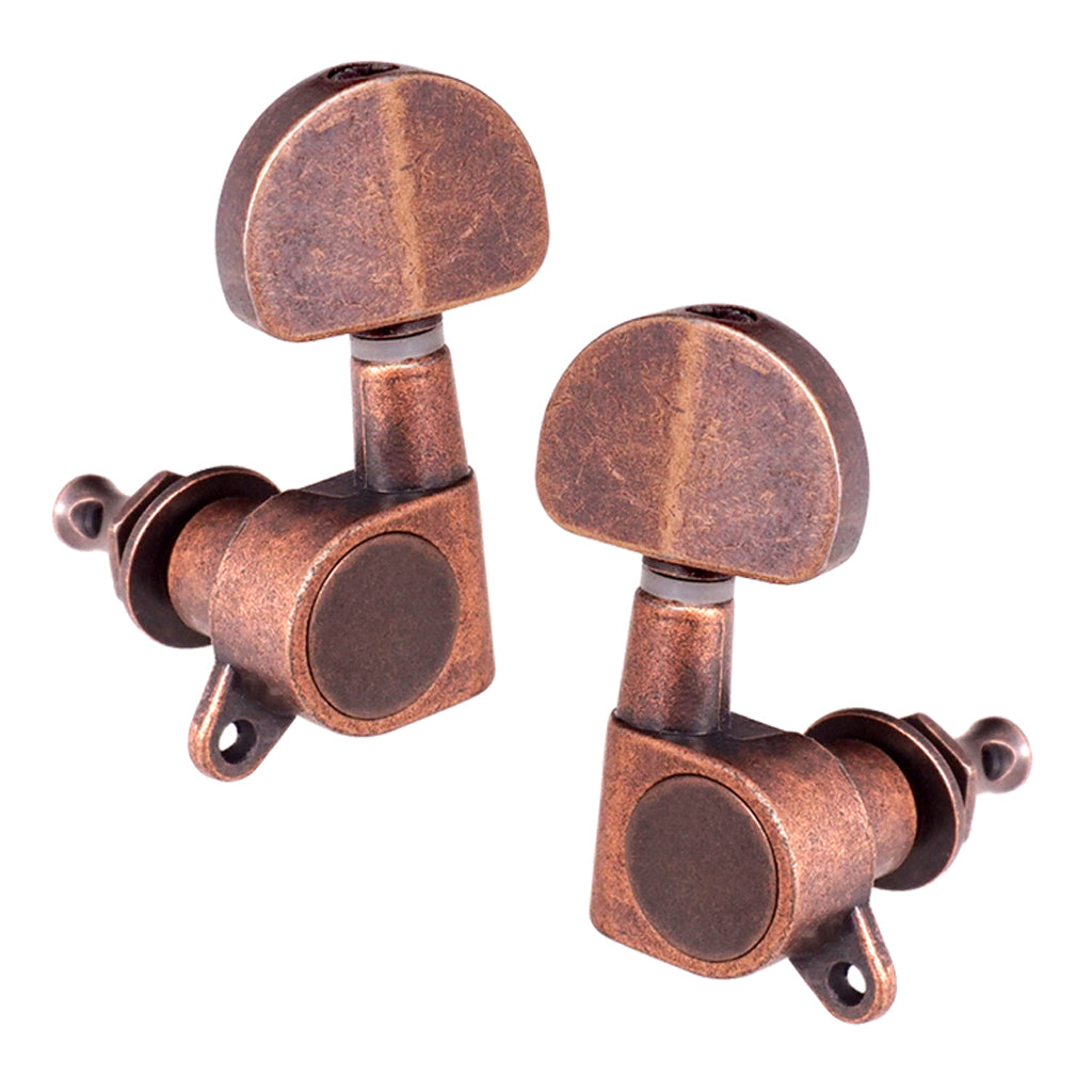 Acoustic Guitar Tuning Peg Tuner Round Machine Head for Electric Guitar 3R3L