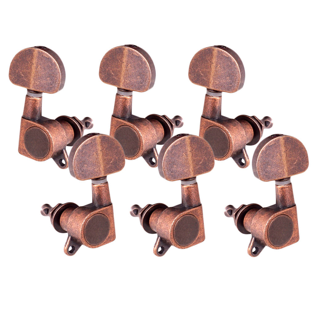 Acoustic Guitar Tuning Peg Tuner Round Machine Head for Electric Guitar 3R3L