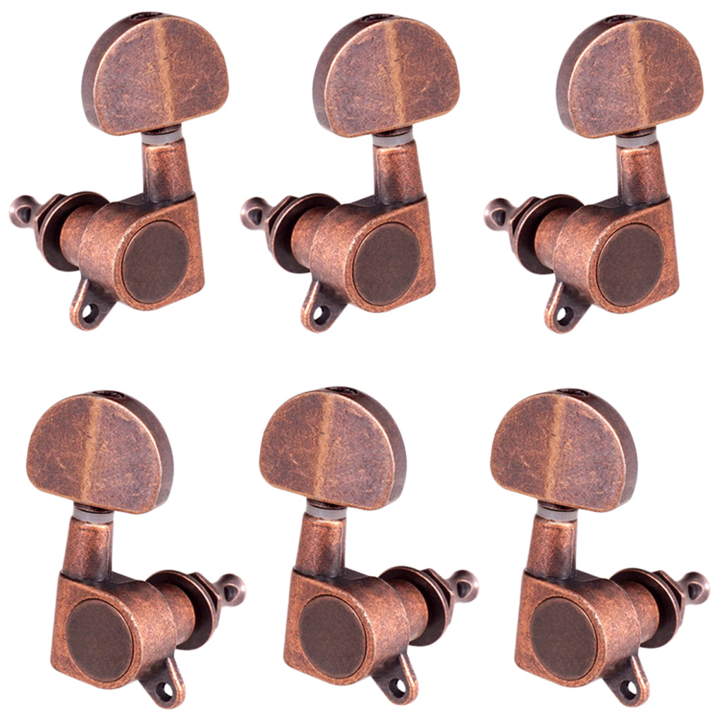 Acoustic Guitar Tuning Peg Tuner Round Machine Head for Electric Guitar 3R3L