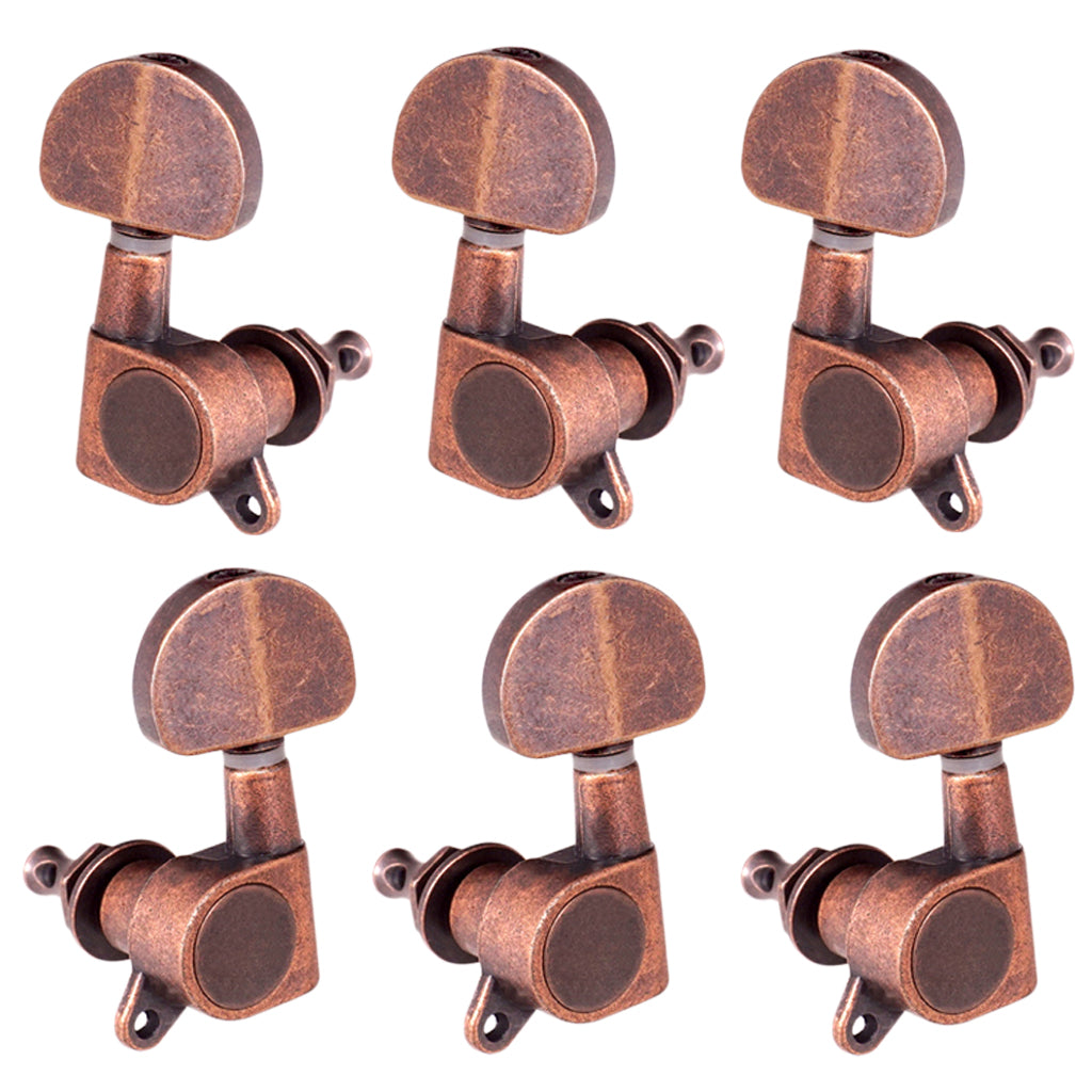 Acoustic Guitar Tuning Peg Tuner Round Machine Head for Electric Guitar 3R3L