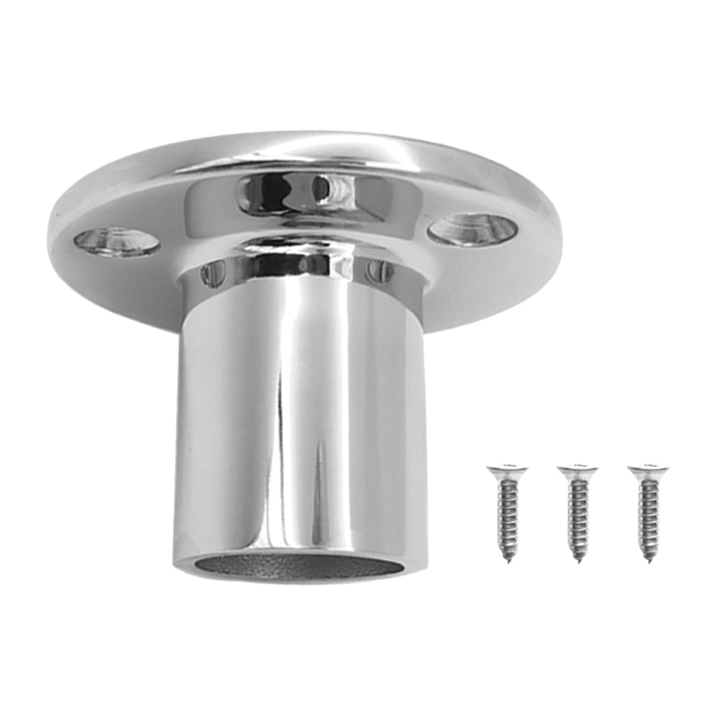 316 Stainless Steel Boat Hand Rail Fitting 1inch 90 Degree Round Stanchion Base