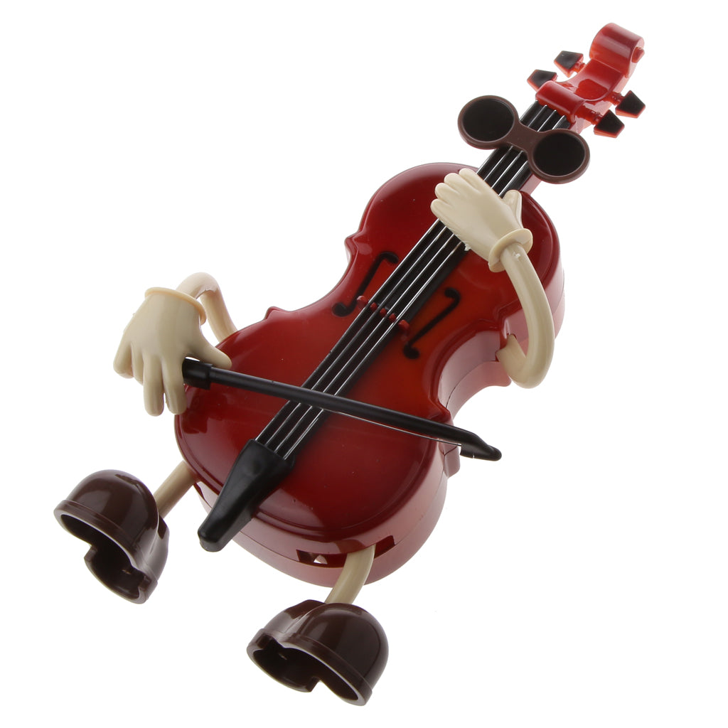 Cute Guy Swing Windup Cello Music Box Musical Toy Table Ornament Kids Gift