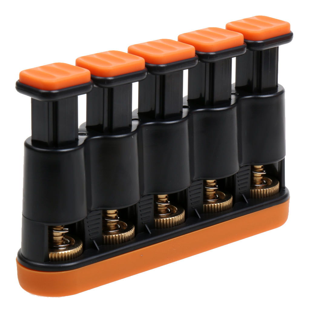 Guitar Beginner Hand Exerciser Finger Strengthener Trainer Hand Exerciser Orange & Black