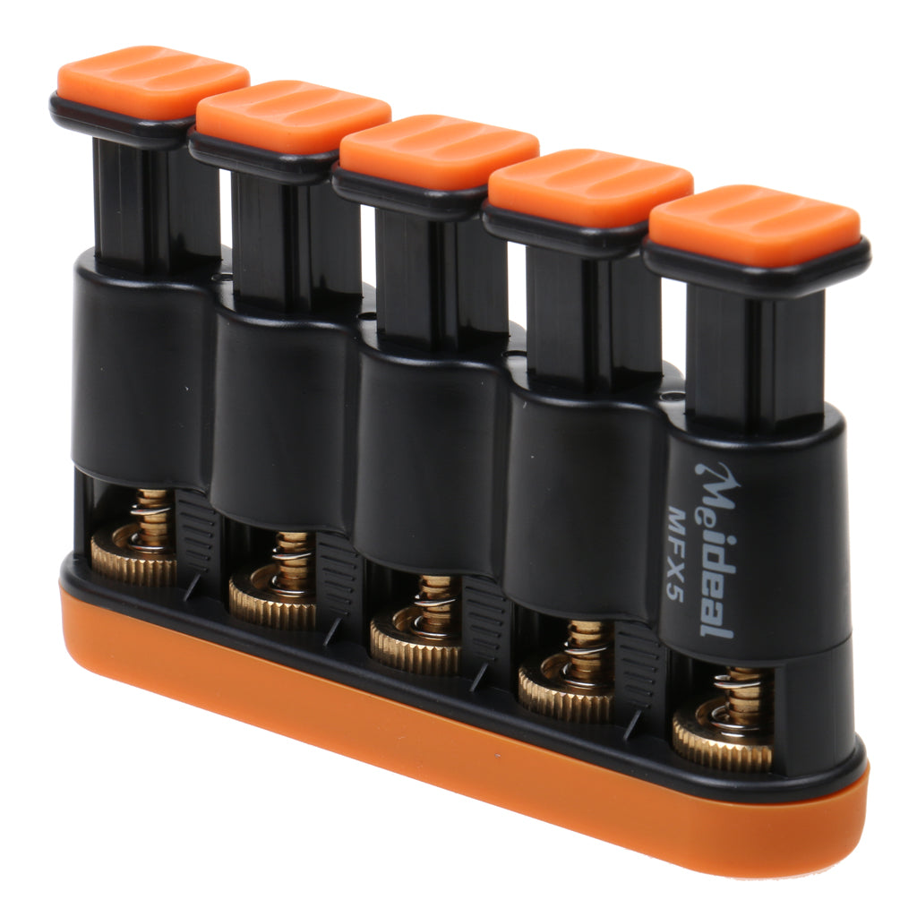 Guitar Beginner Hand Exerciser Finger Strengthener Trainer Hand Exerciser Orange & Black