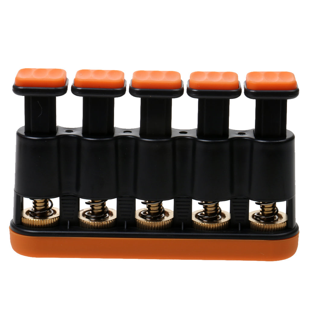 Guitar Beginner Hand Exerciser Finger Strengthener Trainer Hand Exerciser Orange & Black