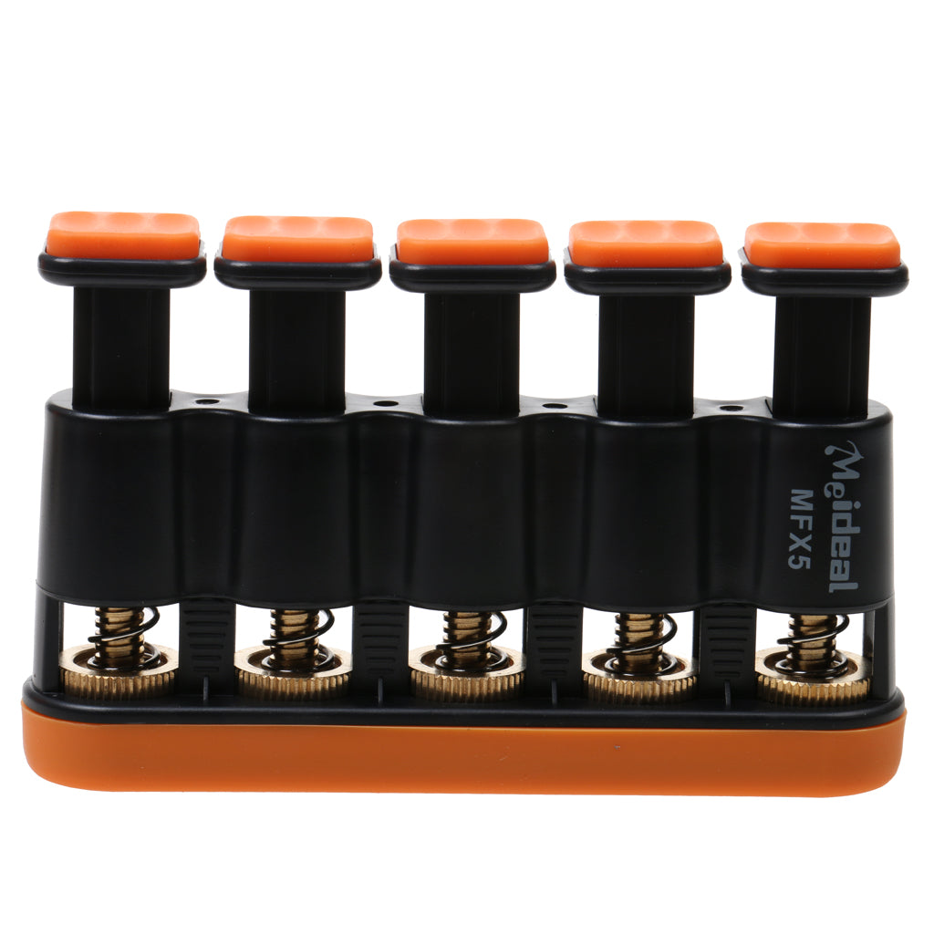 Guitar Beginner Hand Exerciser Finger Strengthener Trainer Hand Exerciser Orange & Black