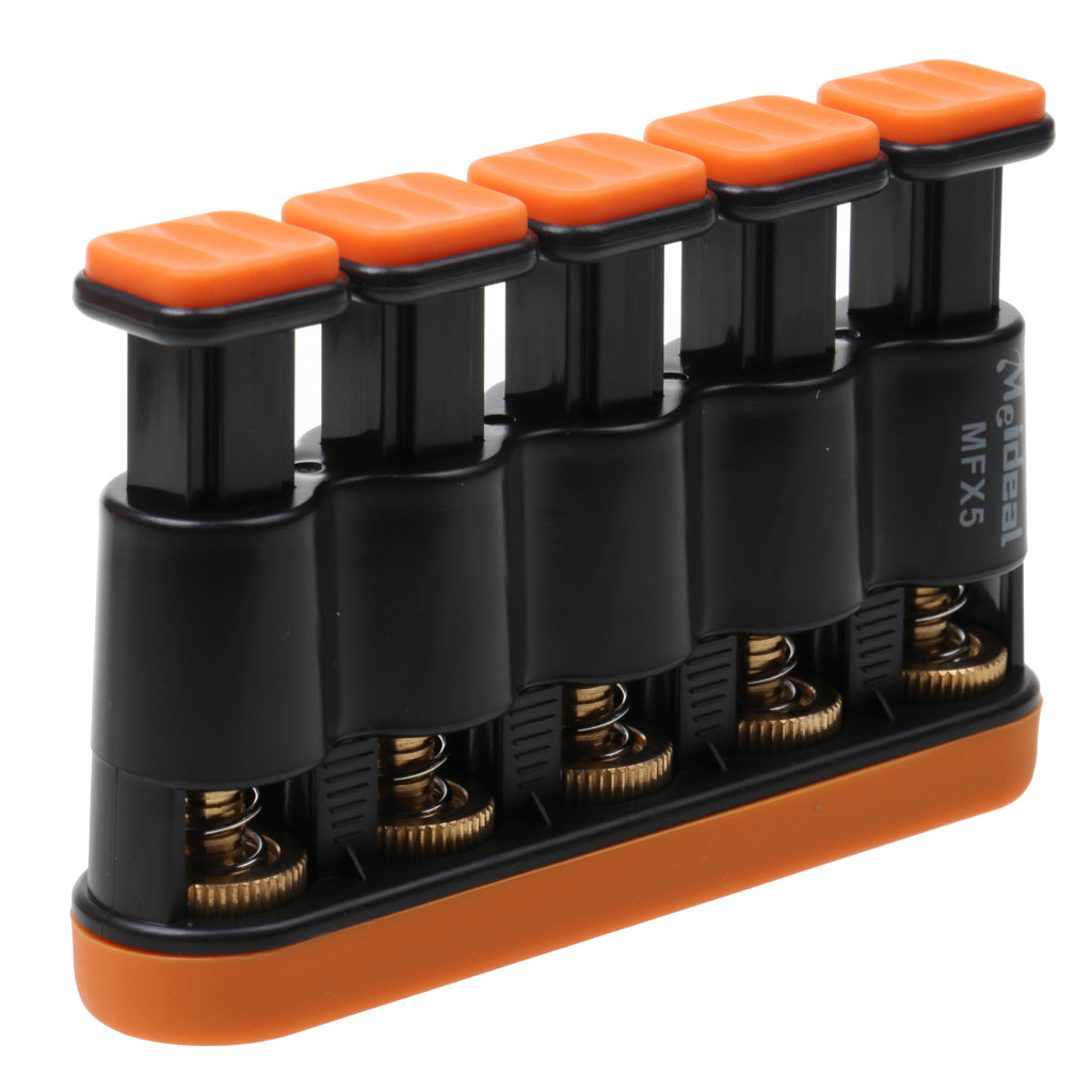 Guitar Beginner Hand Exerciser Finger Strengthener Trainer Hand Exerciser Orange & Black