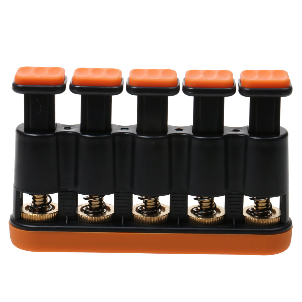 Guitar Beginner Hand Exerciser Finger Strengthener Trainer Hand Exerciser Orange & Black