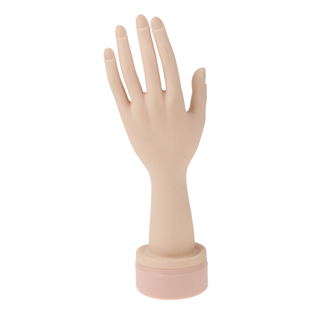 Nail Art Training Hand Flexible Soft Plastic Flectional Mannequin Model Hand Nail Art Practice