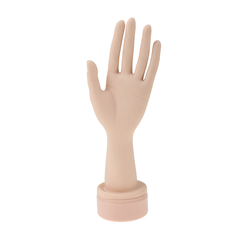 Nail Art Training Hand Flexible Soft Plastic Flectional Mannequin Model Hand Nail Art Practice