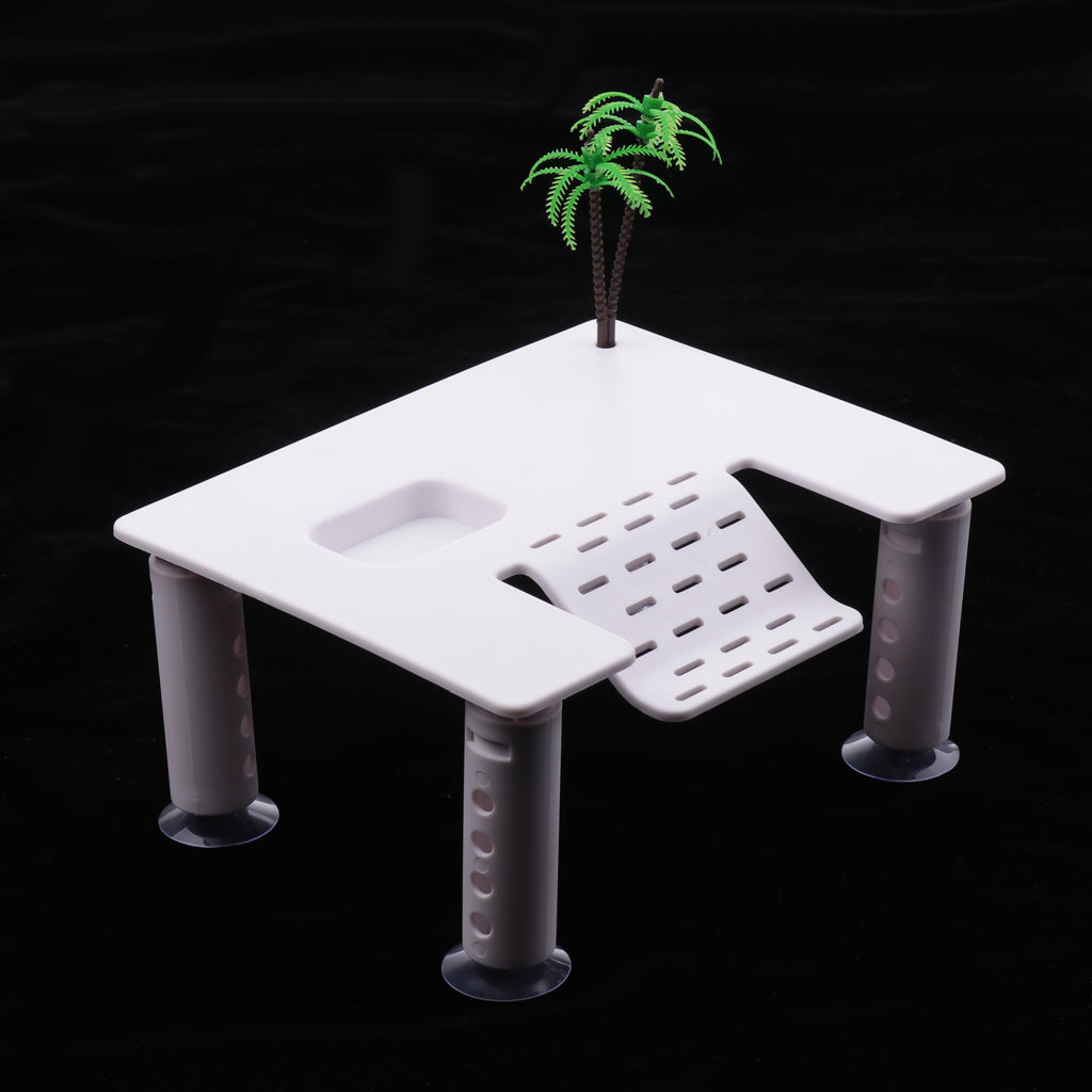 Reptile Chill Out Platform, Basking & Climbing Platform - Turtle Terrapin - Coconut tree