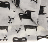 Load image into Gallery viewer, Cotton Muslin Receiving Blanket Swaddle Bedding Cover for Baby Black Pattern
