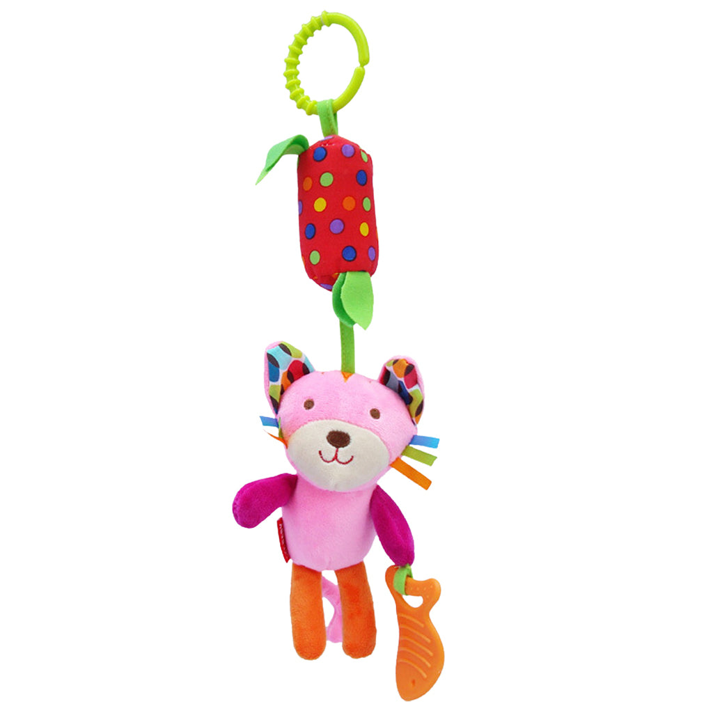 Baby Hanging Toys Puppet Handbells Baby Car Crib Stroller Toys Cat