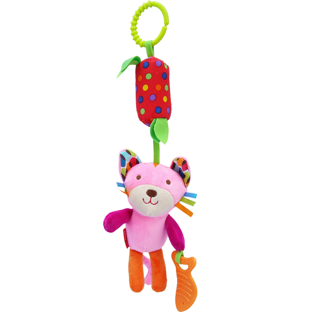 Baby Hanging Toys Puppet Handbells Baby Car Crib Stroller Toys Cat