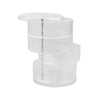 Round Shape Rotatable Clear Acrylic Drawers Makeup Case Cosmetic Jewelry Display Rack Storage Box