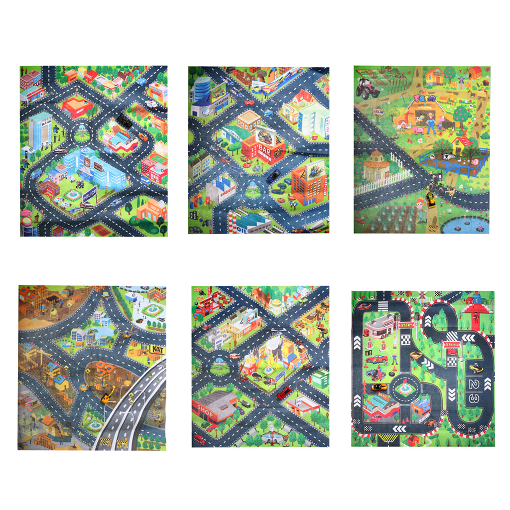 Kid Baby Play Mat Crawling Carpet Rug Floor Activity Game Play Blanket Developmental Toy Birthday Gift Traffic