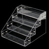 4 Tiers Acrylic Makeup Nail Polish Display Stand Organizer Clear Holder Rack