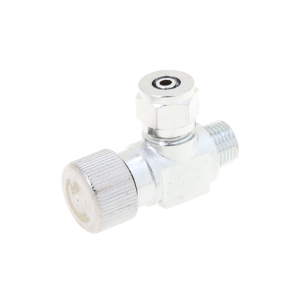 One Way Aluminum Aquarium Precise CO2 Needle Adjustment Valve Co2 Regulator Adjusting Solenoid Valve