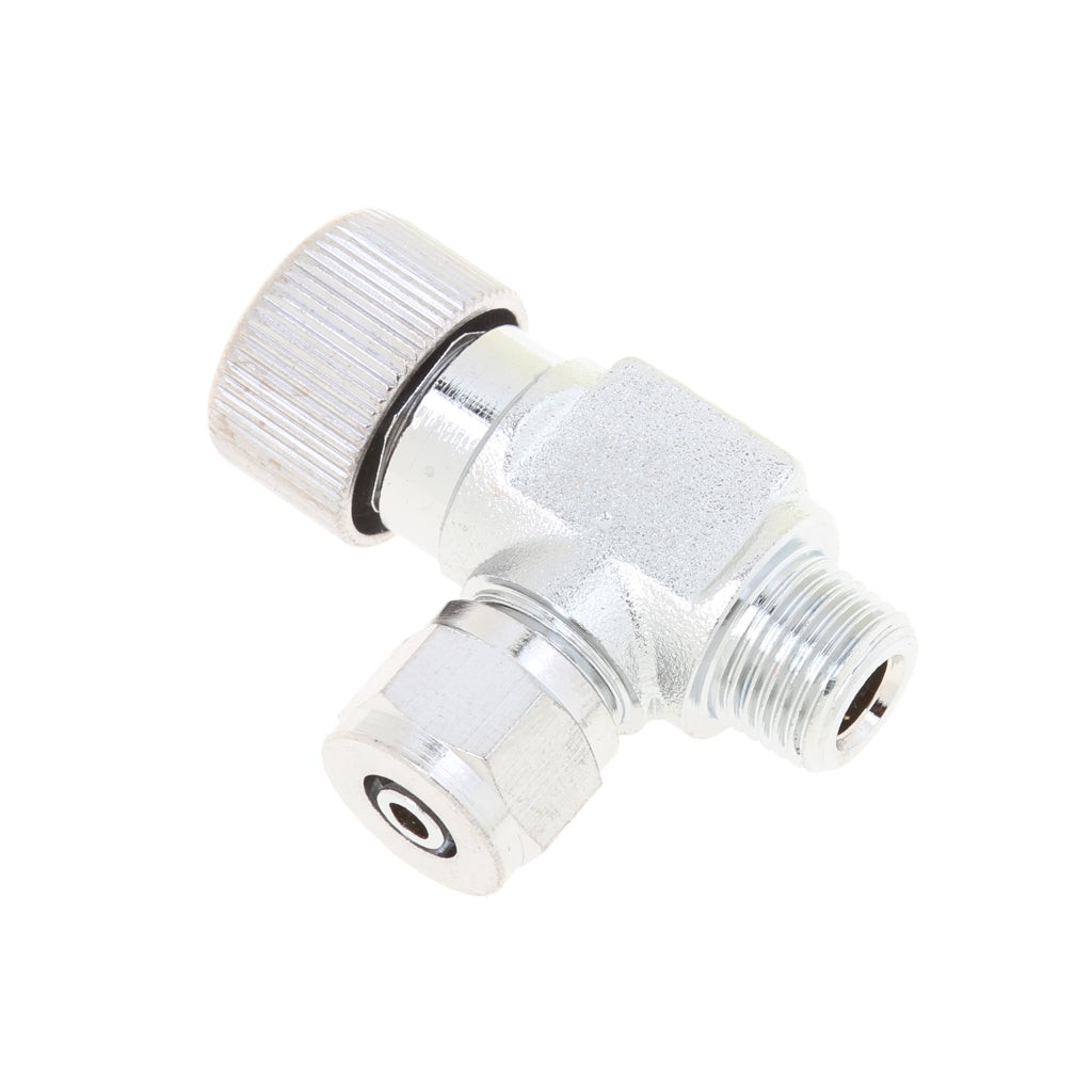 One Way Aluminum Aquarium Precise CO2 Needle Adjustment Valve Co2 Regulator Adjusting Solenoid Valve