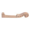 Violin Maple Wood Fingerboard + Neck Scroll for 4/4 Violin Parts Maker Accessory