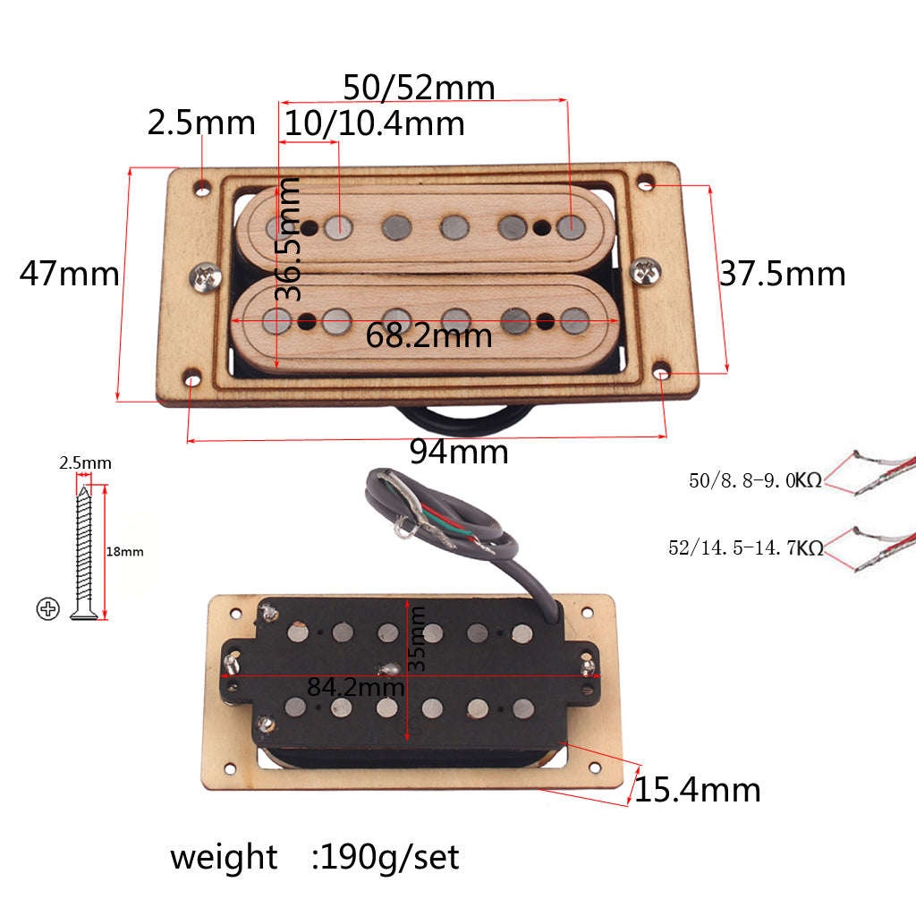 Guitar Parts Pickup Humbucker Alnico 5 for SG ST Fender Electric Guitar DIY