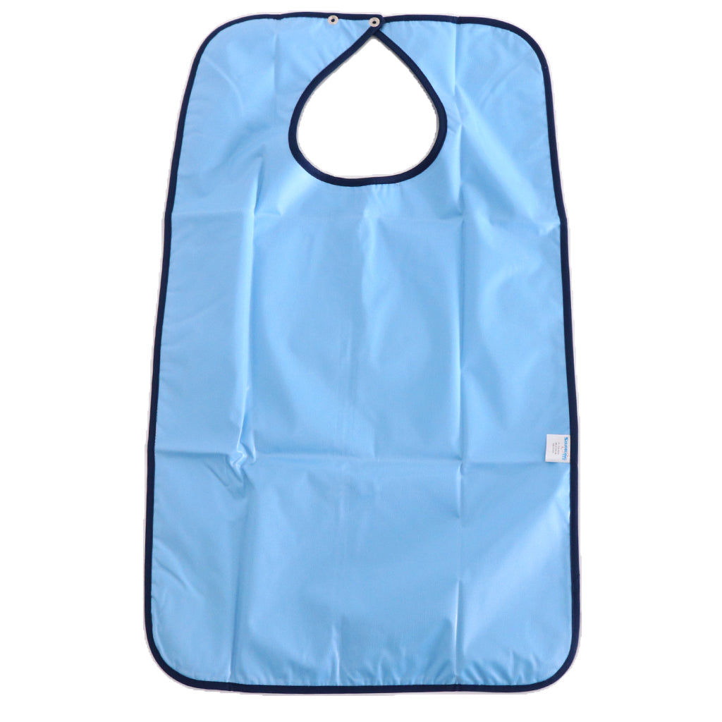 Aid Bib for Elderly Waterproof Mealtime Bib Protector Aid Apron（No Crumb Catcher）