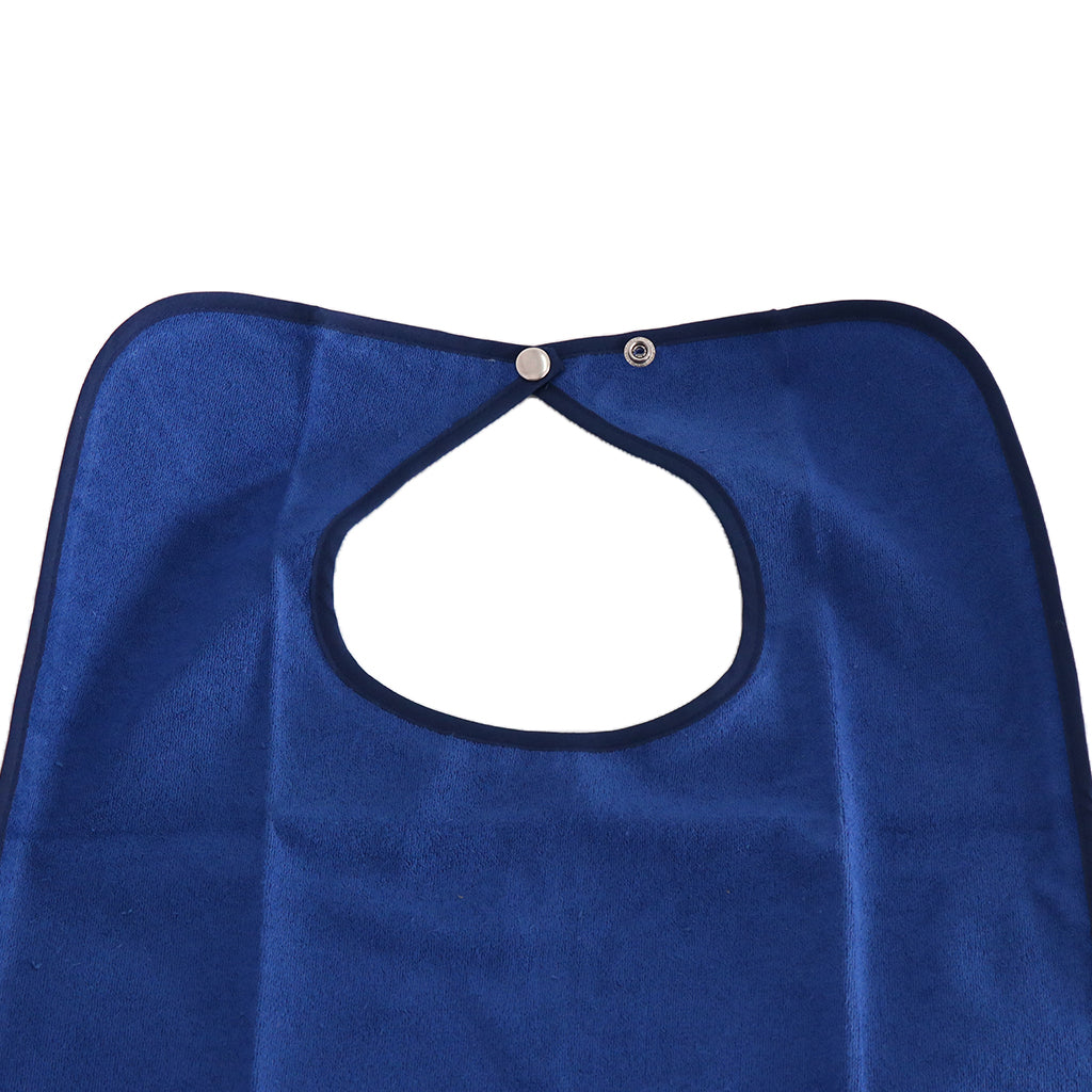 Aid Bib for Elderly Waterproof Mealtime Bib Protector Aid Apron（No Crumb Catcher）