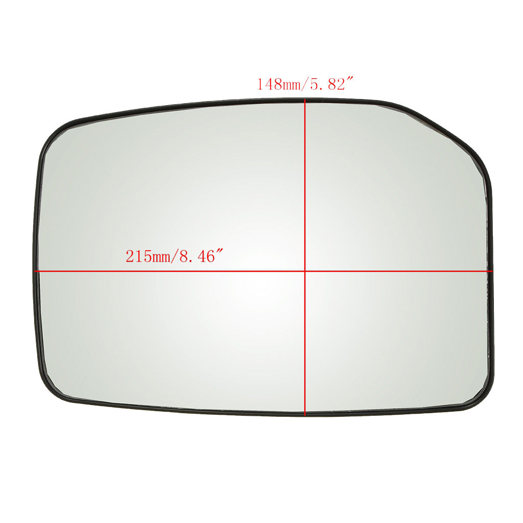 Left Side Heated Mirror with White Lens Glass For Ford Transit 2000 - 2013