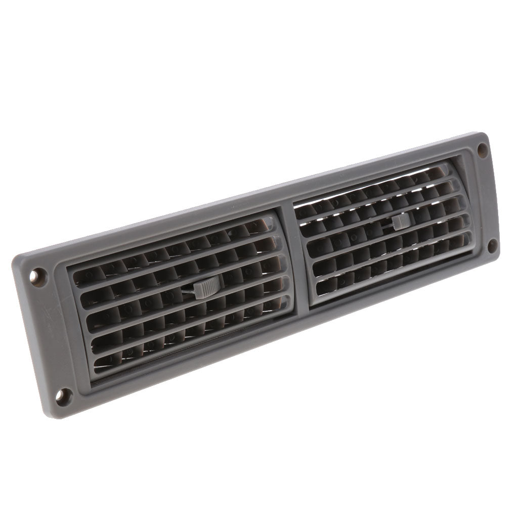 Universal Heat A/C Air Vent Outlet Grill Gray For Car Yacht RV Marine Boat 266mm*70mm*25mm