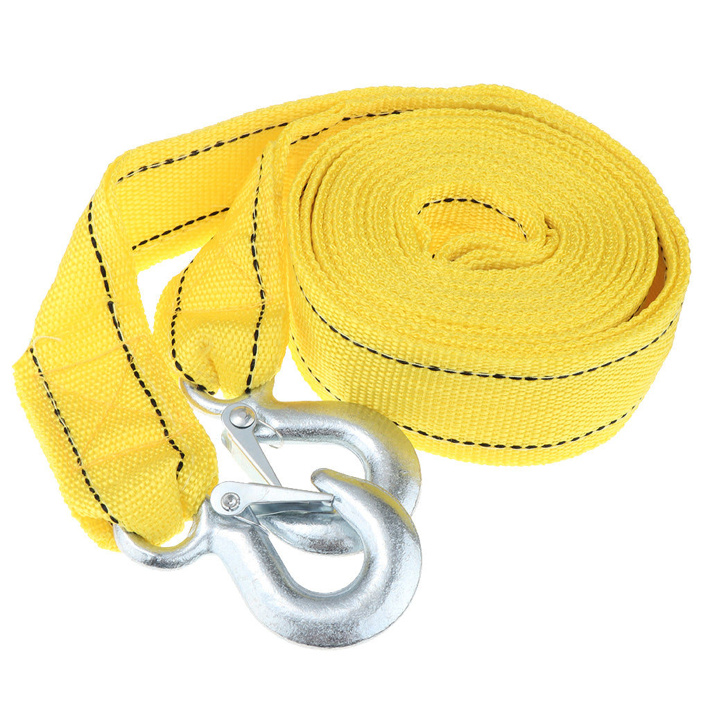 4m 5 Tons Strong Tow Rope Pull Strap Double Layer Nylon Trailer Belt