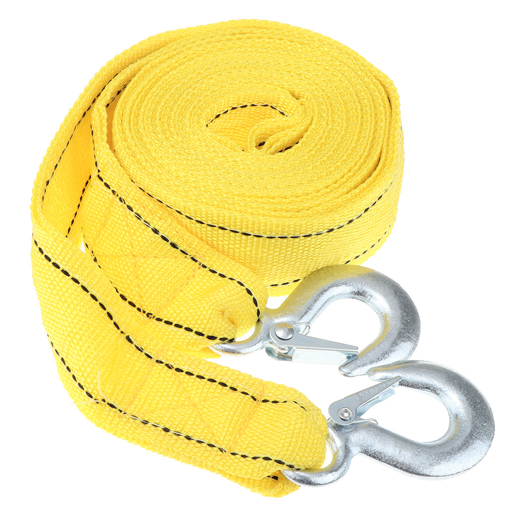 4m 5 Tons Strong Tow Rope Pull Strap Double Layer Nylon Trailer Belt