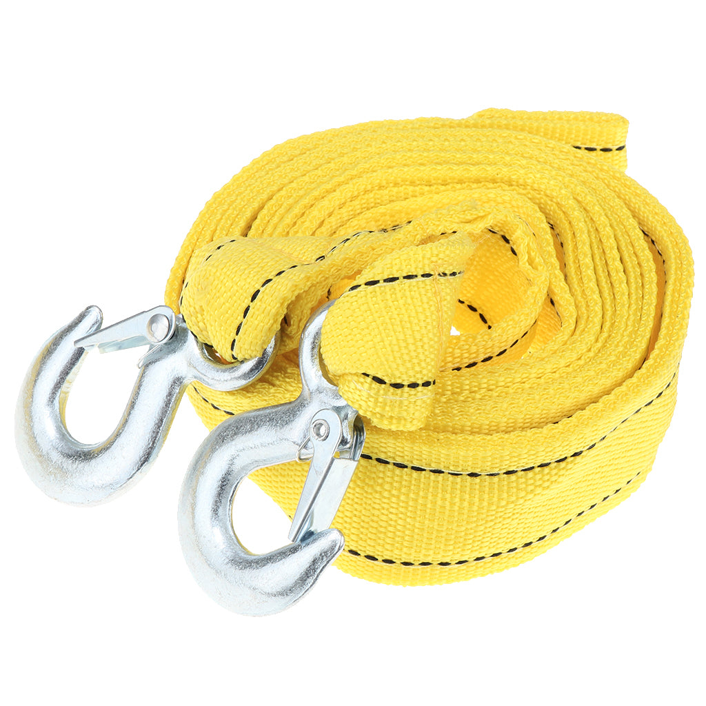 4m 5 Tons Strong Tow Rope Pull Strap Double Layer Nylon Trailer Belt