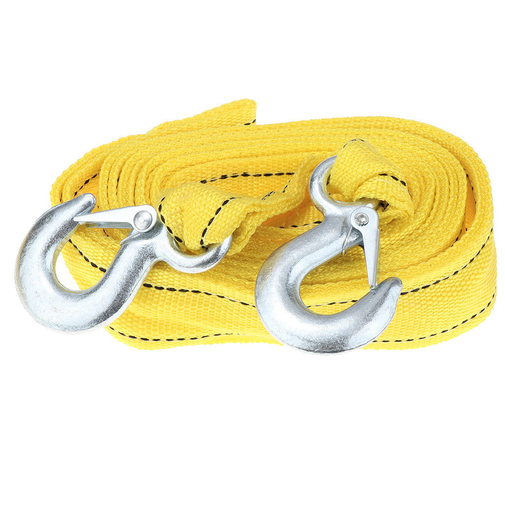 4m 5 Tons Strong Tow Rope Pull Strap Double Layer Nylon Trailer Belt