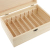 8 Rows Natural Wooden Essential Oil Box Case Holds 5ml/10ml/30ml Aromatherapy Oil Bottles