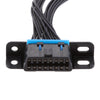 16-Pin OBD2 OBDII Y Splitter Male to Female Connector Extension Cable