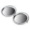 2 Pieces Mini Round Collapsible Cosmetic Compact Double Sides Makeup Mirror