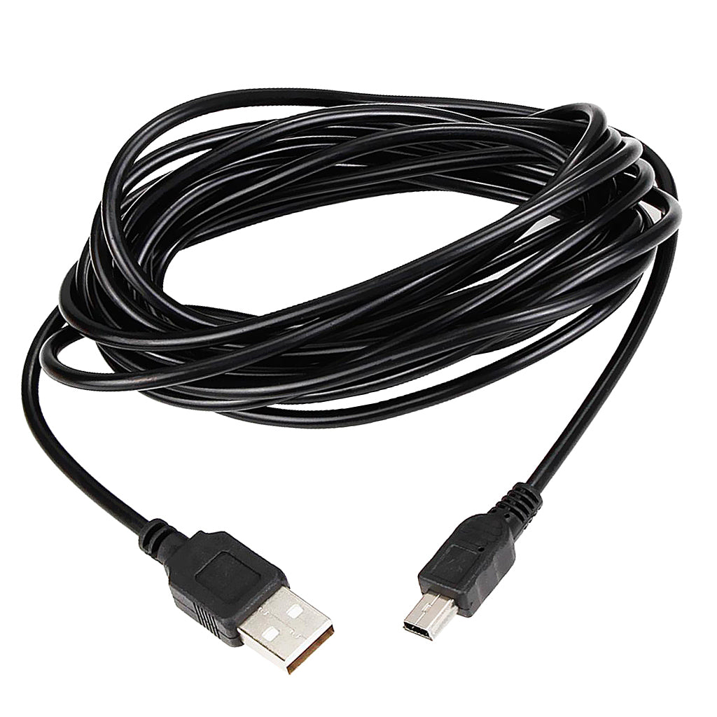 3.5M USB 2.0 Type A to Mini 5-Pin 90 Degree Charging Data Sync Chager Cable