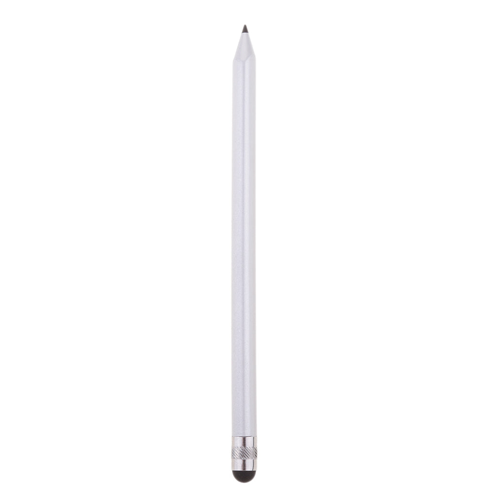 Useful Touch Stylus Pen with Two Uses, for Capacitive and Resistive Touch Screen Universal Touch Screen Stylus Pen Silver