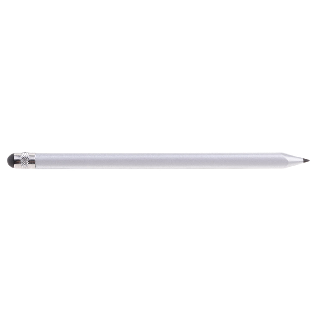 Useful Touch Stylus Pen with Two Uses, for Capacitive and Resistive Touch Screen Universal Touch Screen Stylus Pen Silver