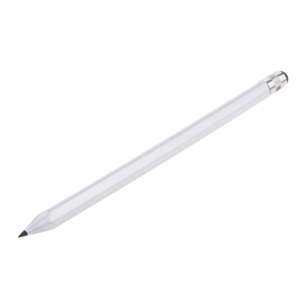 Useful Touch Stylus Pen with Two Uses, for Capacitive and Resistive Touch Screen Universal Touch Screen Stylus Pen Silver