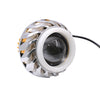 Projector Lens LED Angel Eye & Demon Eye Halo Motorcycle Headlight Pink+Blue