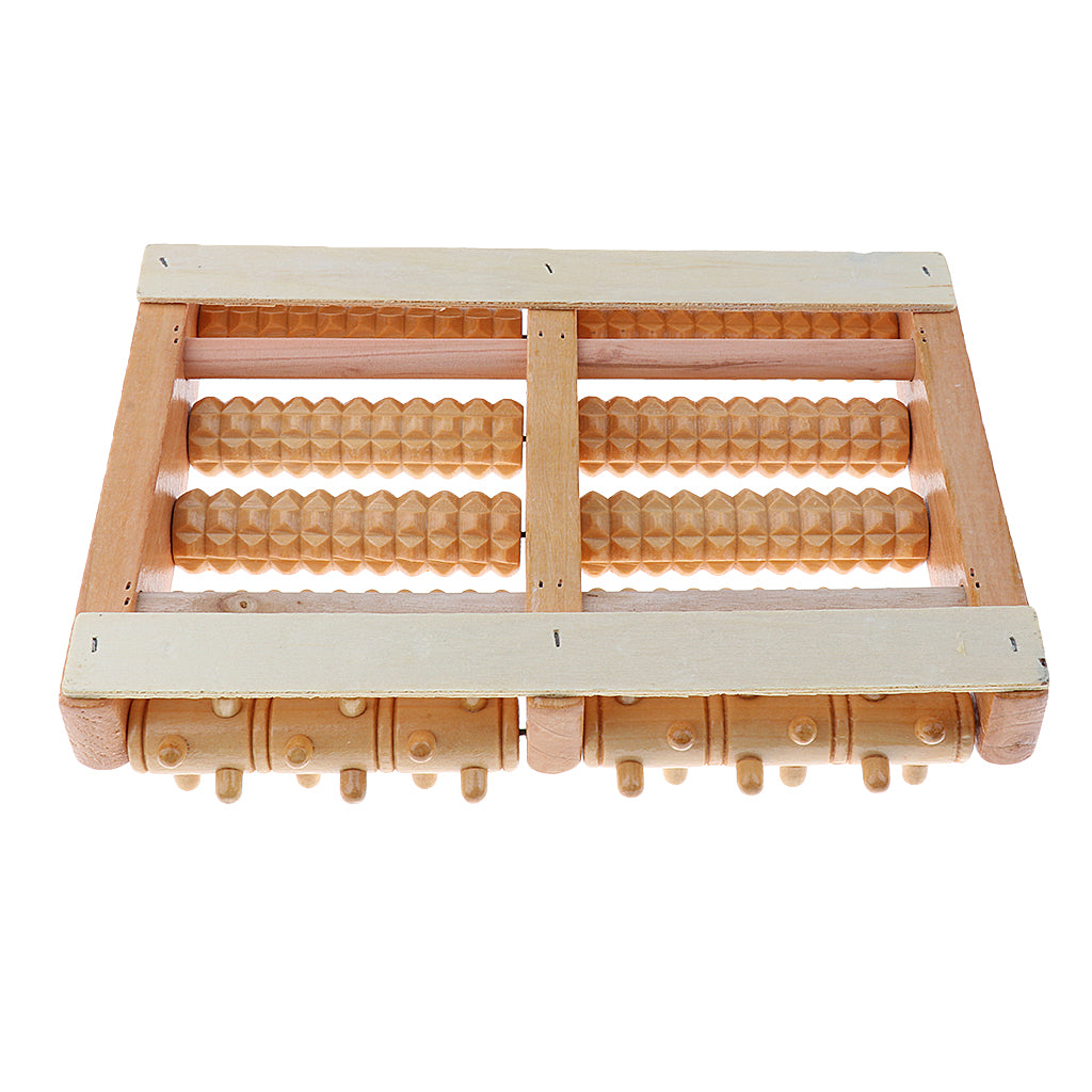 Foot Massager 5 Wooden Rollers Acupressure Roller Wood Foot Massage Stress Relief - Gifts to Share